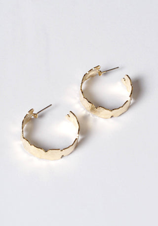 Textured Hoops • Gold