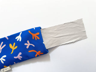 Handmade Sunglasses Case - Falling Blue