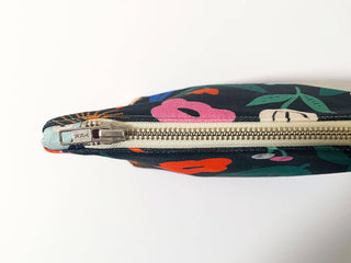 Handmade Fabric Zip Purse - Floral Pop