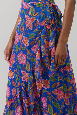 Wendey Floral Zayna Wrap Maxi Dress