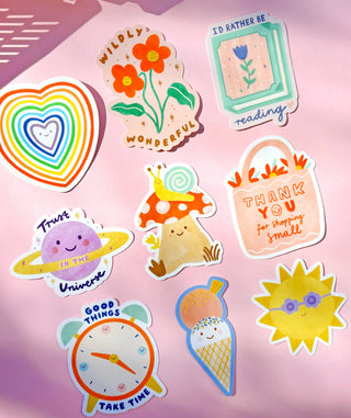 Rainbow Heart Sticker