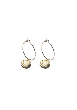 Shell Hoops • Gold
