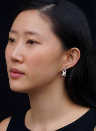 Leaf Drop Earrings • Gold