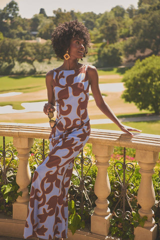 Briley Floral Mizie Open Back Maxi Dress