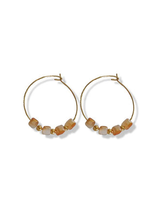 Cube Hoops II • Gold