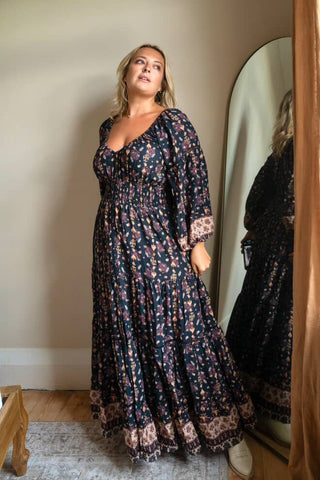 Fortune Teller Maxi Dress – Black Boho