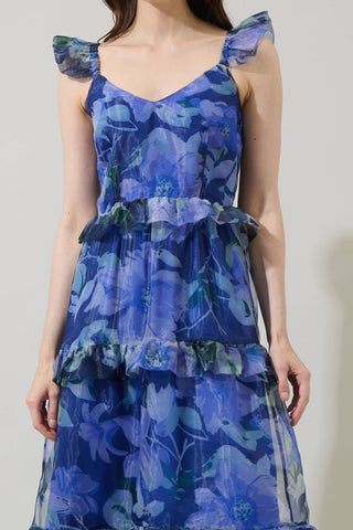 Mylie Organza Truth Tiered Maxi Dress