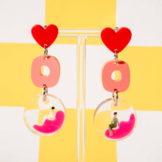 In Love Earrings - Pink