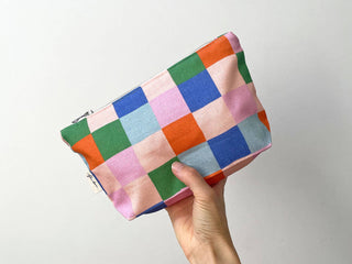 Handmade Fabric Zip Purse - Picnic