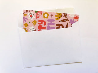 Floral Happy Birthday Card