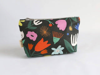 Handmade Fabric Zip Purse - Floral Pop