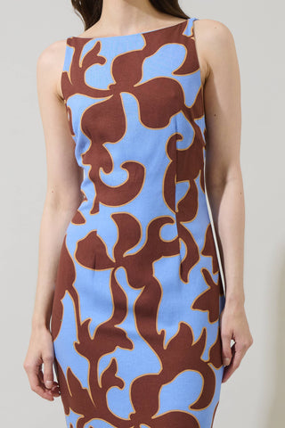 Briley Floral Mizie Open Back Maxi Dress