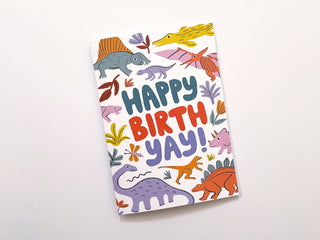 Happy BirthYay Dinosaurs Card