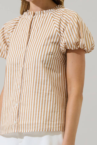 Dream State Avy Button Down Top