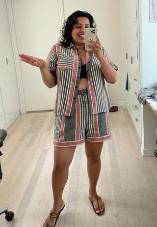 Alia Shirt in Cotton Jacquard