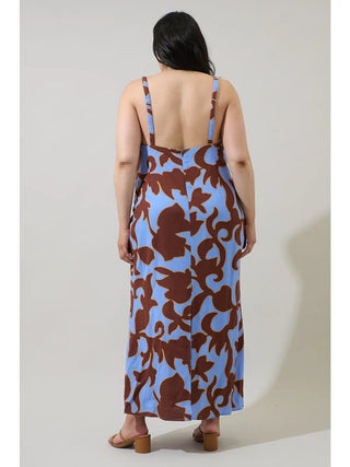 Briley Floral Mizie Open Back Maxi Dress