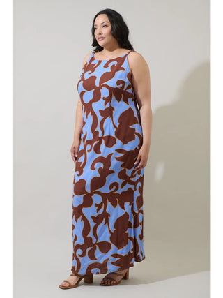 Briley Floral Mizie Open Back Maxi Dress