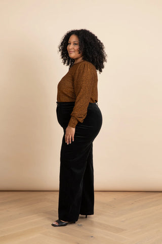 Bronze Goddess Bell Sleeve Top