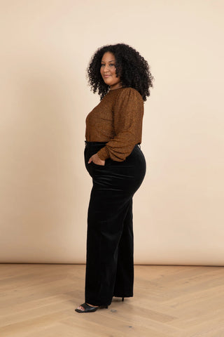 Bronze Goddess Bell Sleeve Top