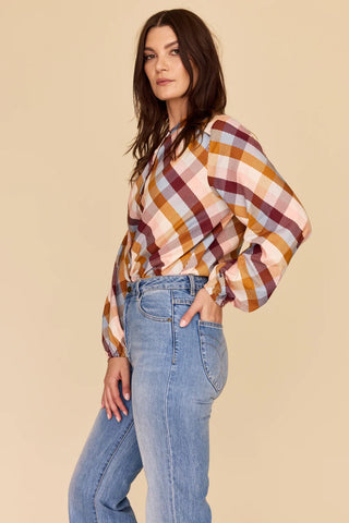 Checkered Love - Bell Sleeve Shirt