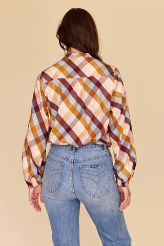 Checkered Love - Bell Sleeve Shirt