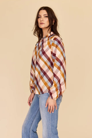Checkered Love - Bell Sleeve Shirt