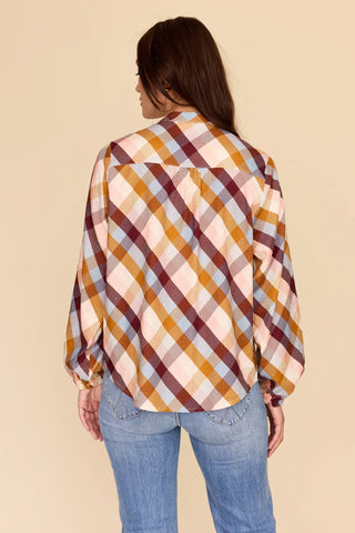 Checkered Love - Bell Sleeve Shirt