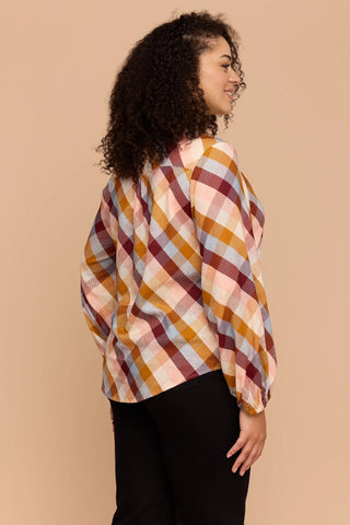 Checkered Love - Bell Sleeve Shirt