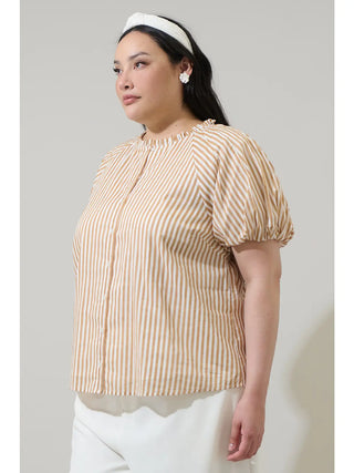 Dream State Avy Button Down Top