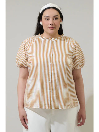 Dream State Avy Button Down Top