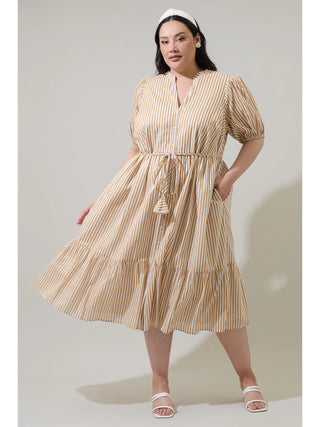 Dream State Beth Button Down Midi Dress