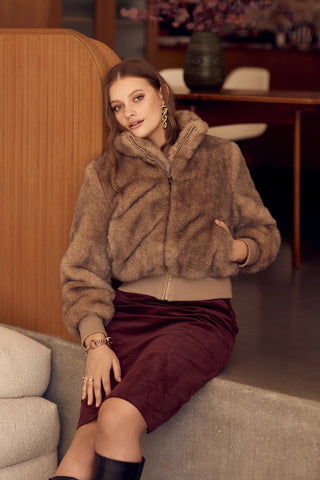 Burgundy Cord Zip It Good Dress