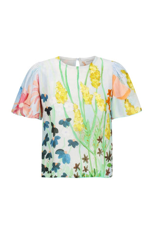 Flora Blouse - Sky