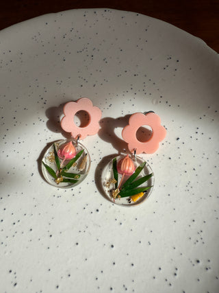 Floral Magic Handmade Drop Earrings