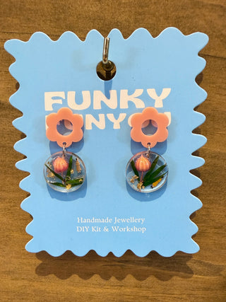 Floral Magic Handmade Drop Earrings