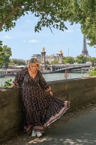Fortune Teller Maxi Dress – Black Boho