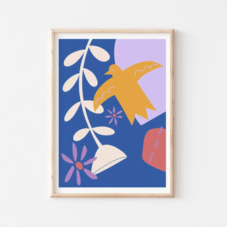 Garden Bird Print: A4