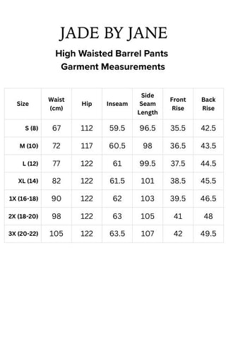 High Waisted Barrel Pants in Olive