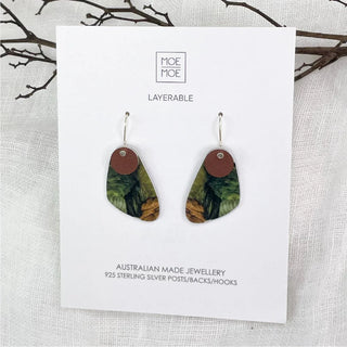 Kiasmin 2 Elegance Layered Pippi Drop Earrings