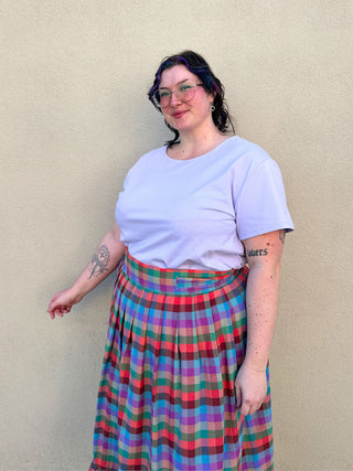 Lilac Scoop Neck Tee