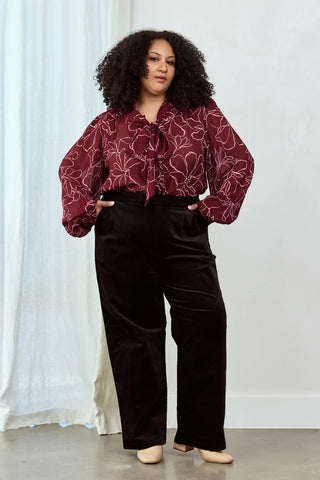 Magnolia Tie Neck Blouse