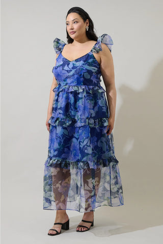 Mylie Organza Truth Tiered Maxi Dress