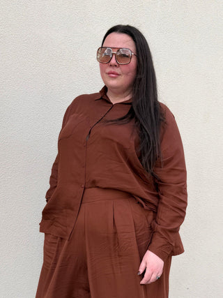 Nina Shirt in Cocoa