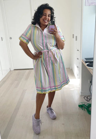 Shawty Button Down Dress in Gelato