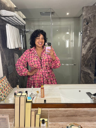 Shawty Button Down Dress in Hella Pink