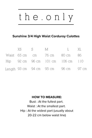 Sunshine 3/4 High Waist Corduroy Culottes - Red