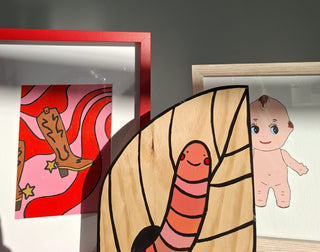 Cheeky worm - Tegan Iversen (Original Artwork)