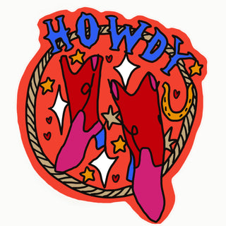 Howdy sticker