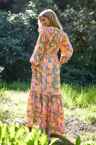 Ashleigh Smocked Bodice Maxi Dress