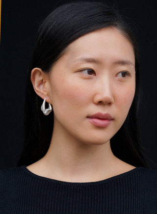 Spiral Hoops • Silver